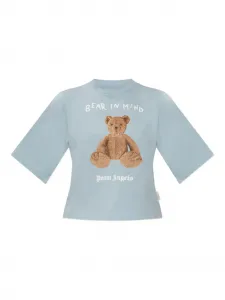 Топ с изображением медведя Palm Angels, синий