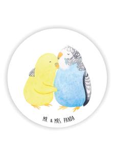 Mr. & Mrs. Panda Магнит на холодильник "Любовь к попугайчику без слов" белого цвета