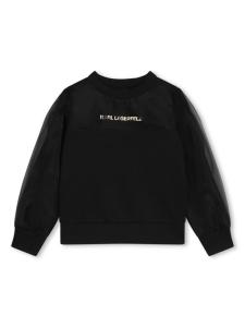 Karl Lagerfeld Kids толстовка с логотипом, черный