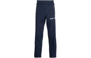 PALM ANGELS Вязаные спортивные брюки мужские Marine Blue Moderate Straight Fit