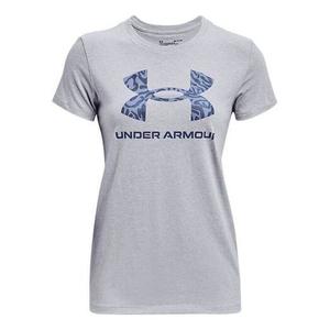 Футболка graphic training sports print crewneck short sleeve grey Under Armour, серый