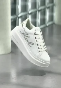 Кроссовки anakapri signia lace Karl Lagerfeld, White/Silver-Coloured