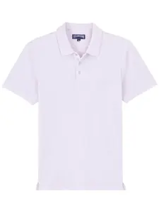 Рубашка поло из органического хлопка с вышитым логотипом Vilebrequin, розовый