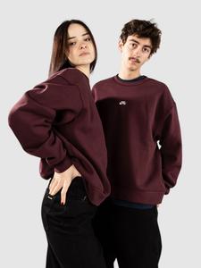 Свитер Nike SB Fleece Skate Crew Sweater, burgundy crush
