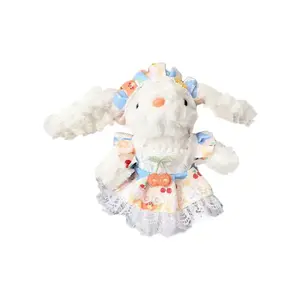 Подвеска из плюша с кроликом, кружевными вставками и висячими ушками, высота 15 см MIC RABBIT