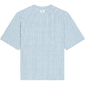 Махровая футболка с коротким рукавом Givenchy, синяя