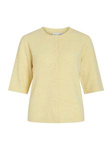 VILA Кардиган 'VILiga' вязаный в пастельно-желтом цвете