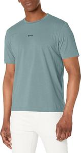 Мужская хлопковая футболка BOSS с логотипом на груди, стандартного кроя, Goblin Green1