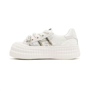 Низкие женские кроссовки для скейтбординга цвета экрю AOKANG, Ecru