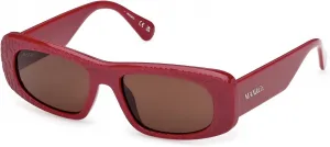 Солнцезащитные очки Max &Co MO0142 69E, блестящий бордовый, размер 53/17/140, женские Max&Co., 69e Shiny Bordeaux