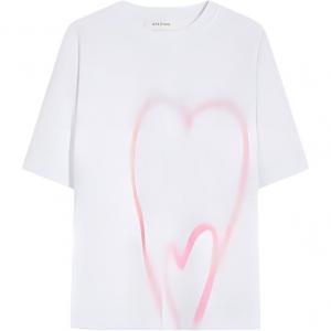 SportMax Футболка с принтом в виде сердца