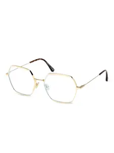 Очки с геометрической оправой TOM FORD Eyewear, золотой