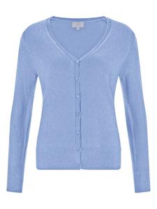 Вязаный кардиган CASH-MERE.CH Knit Cardigan, светло-синий