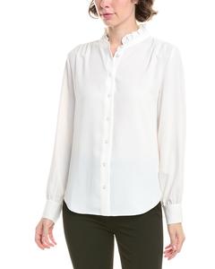 Блузка с пуговицами Anne Klein, белый