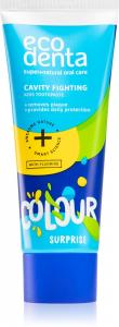 Цветная зубная паста-сюрприз для детей, защищающая от кариеса Ecodenta, 75 мл