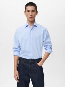 Хлопковая рубашка Bilbao Mango, Pastel Blue