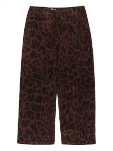 Брюки с леопардовым принтом Bimba Y Lola, коричневый