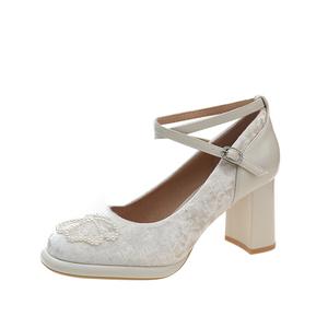 Женские туфли на высоком каблуке Dawei's house, Apricot