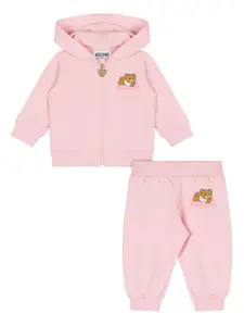Спортивный костюм Teddy Bear Moschino Kids, розовый