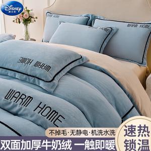 Disney Комплект постельного белья, 4 предмета, простыня на резинке 180 см, цвет цинлан-шампань