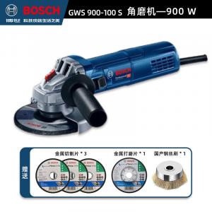 Шлифовальная машина Bosch GWS 900-100 S, 900W + насадки