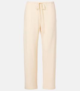 Прямые брюки-джерси lauren Leset, Vanilla