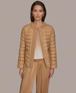 Женская пуховая куртка с воротником Donna Karan Weekend, Fawn