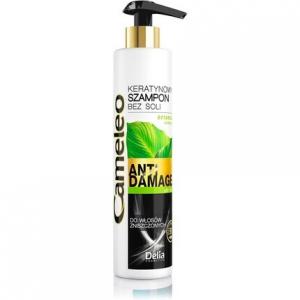 Кератиновый шампунь для поврежденных сухих ломких волос 250мл, Cameleo