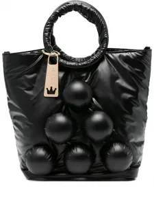 Сумка-шоппер Klodiana с мягкой подкладкой и круглыми деталями la milanesa, черный