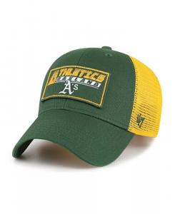 Зелено-золотая регулируемая кепка Levee MVP Trucker для больших мальчиков и девочек Oakland Athletics Levee '47 Brand, зеленый