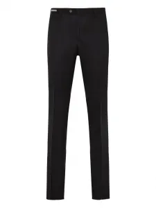 Шерстяные брюки с необработанным краем Corneliani, черный