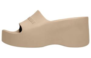 Шлепанцы женские Balenciaga массивные, коричневый