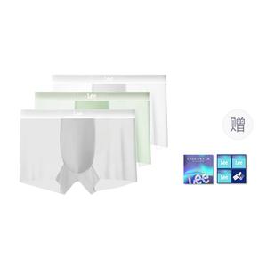 Трусы мужские летние дышащие 7A антибактериальные боксеры 4 штуки набор в подарочной коробке Lee, белый
