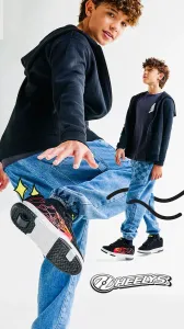 Кроссовки Heelys для детей и подростков Kolect X2, черный/зеленый