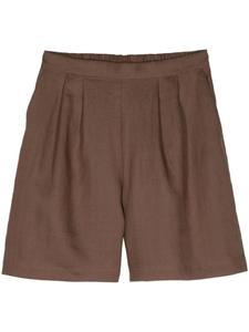 Asceno шорты-бермуды Carros с завышенной талией, коричневый