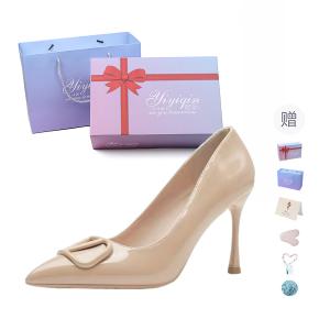 Take the Qin Тонкие каблуки на шпильке для женщин в подарочной упаковке - телесный цвет, цвет Nude[Gift Box Set](Gift Included)