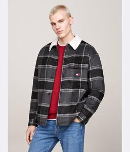 Рубашка Tommy Jeans Loose Fit, черный