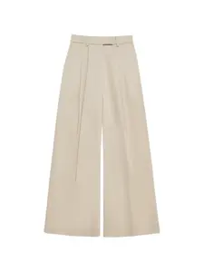 Брюки lou со складками ANINE BING, бежевый