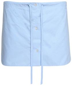 Мини-шорты Alexander Wang Hotfix с завязками, синий