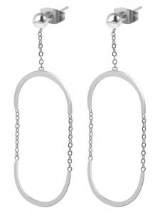 Adeliás Женские серьги из нержавеющей стали серебристого цвета