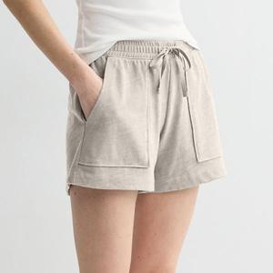 Женские удобные трикотажные шорты миди Sonoma Goods For Life, цвет white oak