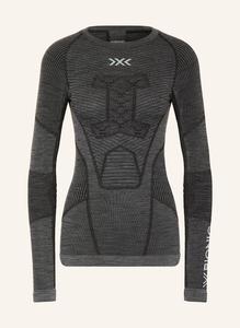 Функциональное нижнее белье-рубашка symbio merino из шерсти мериноса X-BIONIC, цвет DUNKELGRAU/SCHWARZ