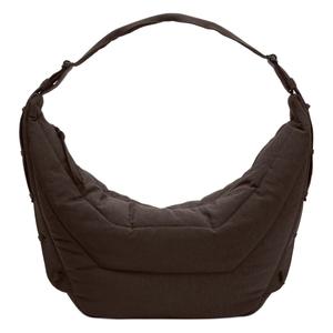 Lemaire Нейлоновая сумка через плечо унисекс большая тёмный шоколад