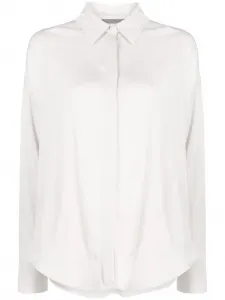 Рубашка с потайной застежкой Lorena Antoniazzi, серый