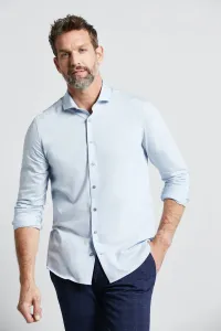 Деловая рубашка bugatti с воротником-акулой, голубой