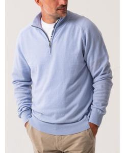 Мужской кашемировый свитер с четырьмя молниями Koy Clothing, Light blue