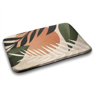 Коврик для ванной Tulup Tropische Abstraktion, 75x1x75 см, оранжевый