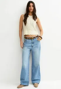 Ажурный топ с фестончатым краем New Look, Cream