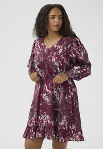 Платье Kaffe Curve MINA, Red Black Abstract Graphic/Bordeaux