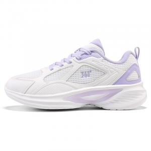 361° Износостойкие, дышащие, легкие, низкие повседневные кроссовки для бега, женские, белые, фиолетовые